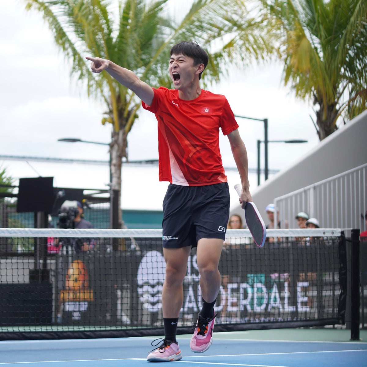 Ryan Lam on the pickleball court